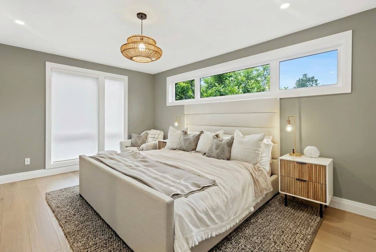 Room with walls painted in Muted Sage N350-5 by Behr