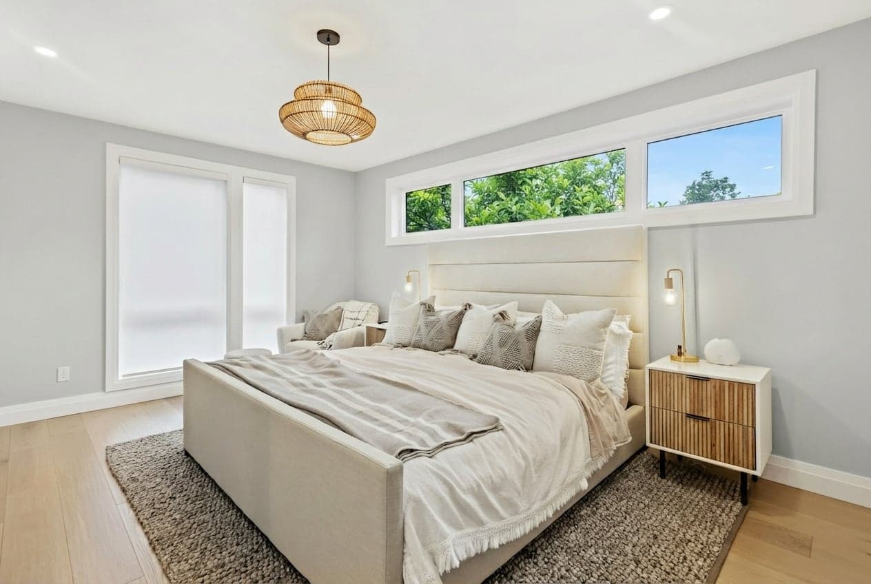 Room with walls painted in Platinum PPU26-11 by Behr