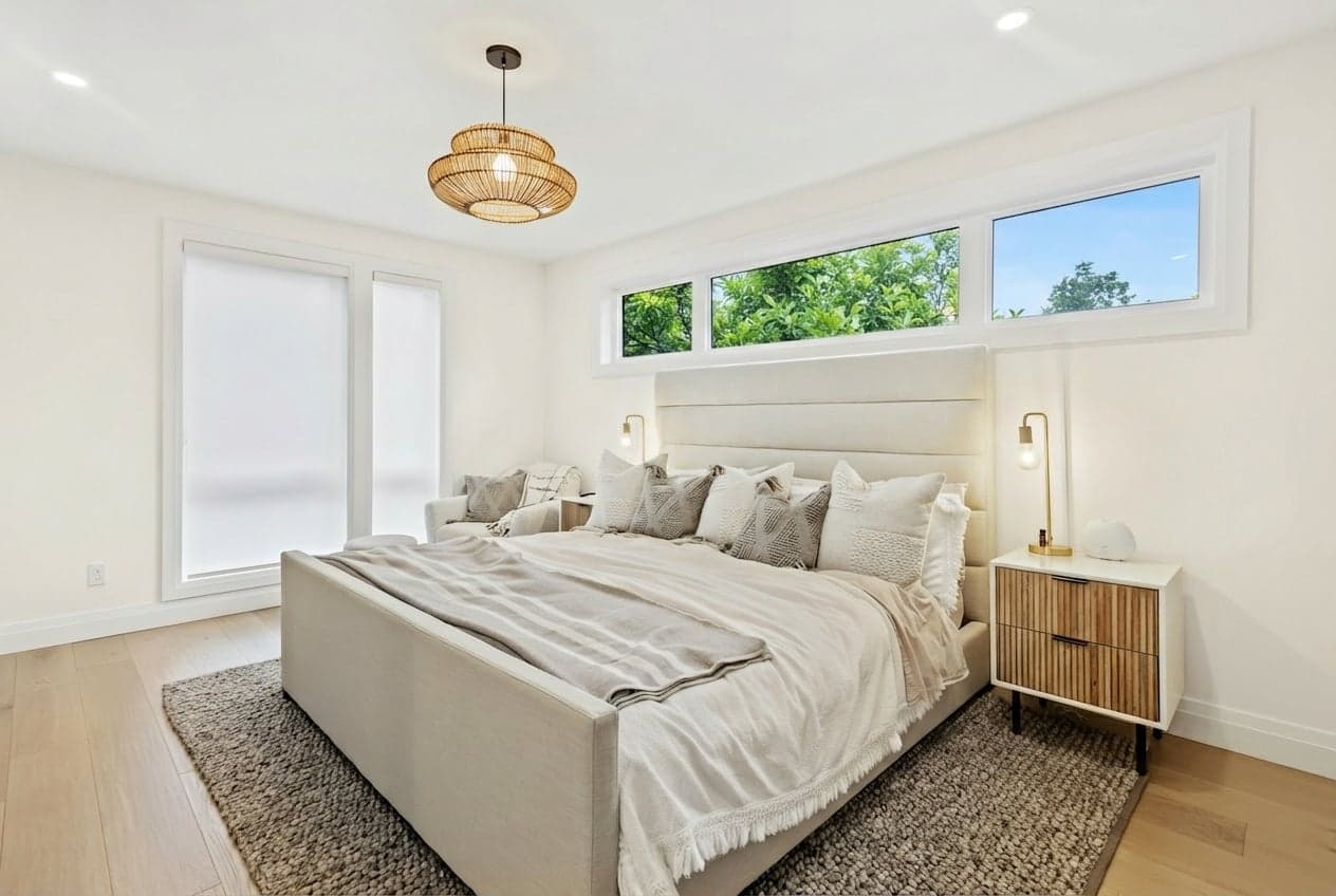 Room with walls painted in Steam AF-15 by Benjamin Moore