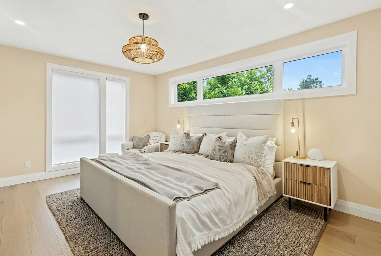 Room with walls painted in Celestial Moon DET650 by Dunn-Edwards