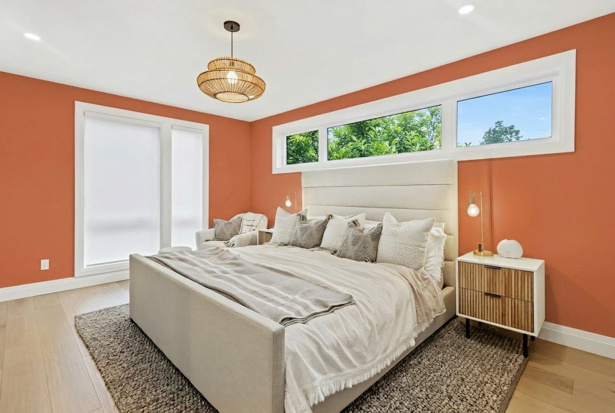 Room with walls painted in Citrus Notes DET449 by Dunn-Edwards