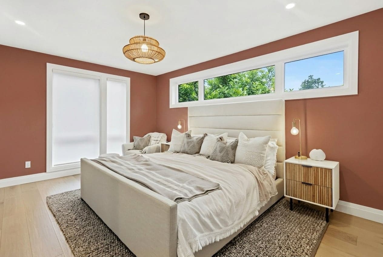 Room with walls painted in Russet Leather DET440 by Dunn-Edwards