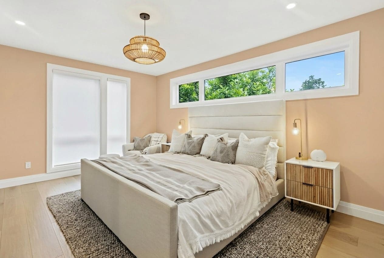 Room with walls painted in Faded Terracotta CC8 by Farrow & Ball