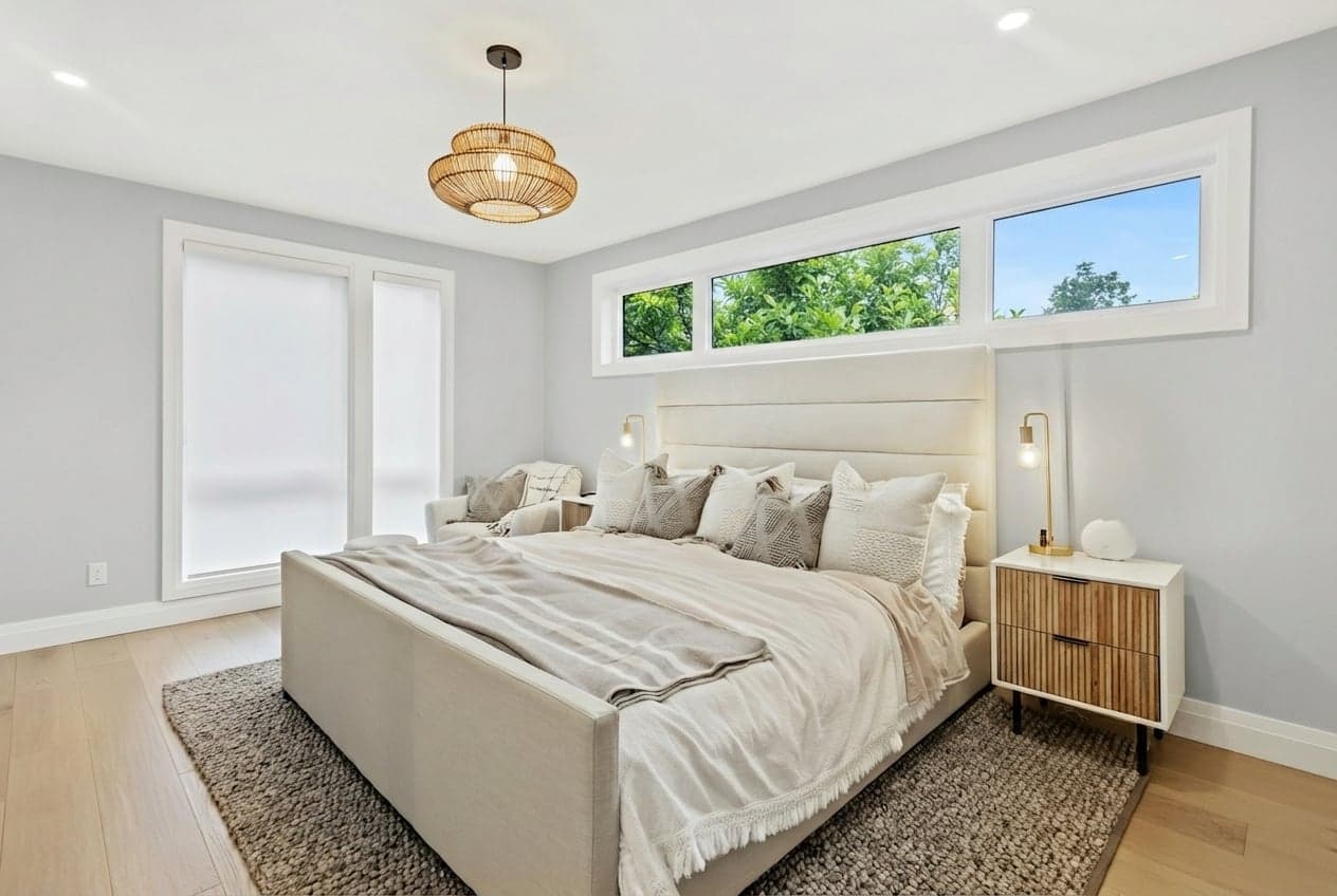 Room with walls painted in Elemental PPG1011-2 by PPG