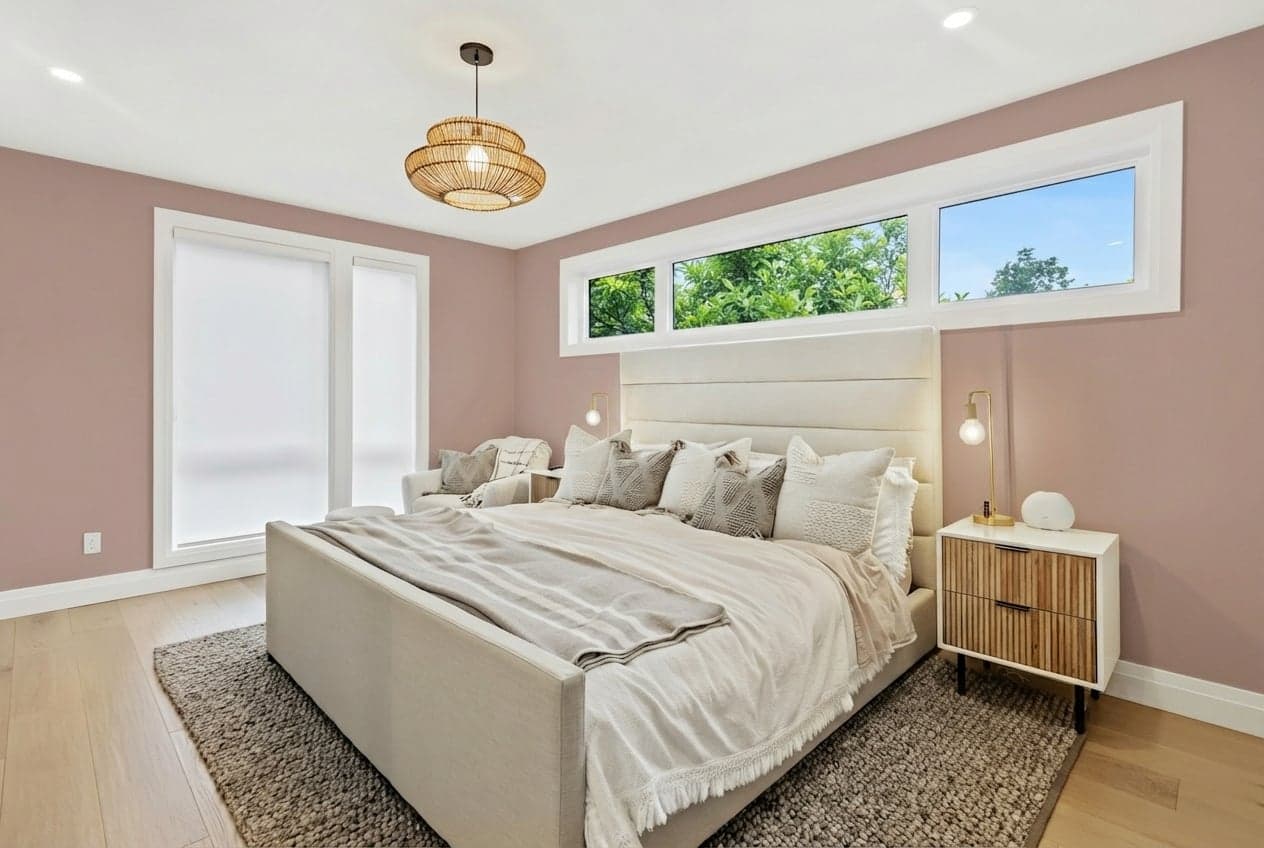 Room with walls painted in Cherry Taupe 1005-10A by Valspar