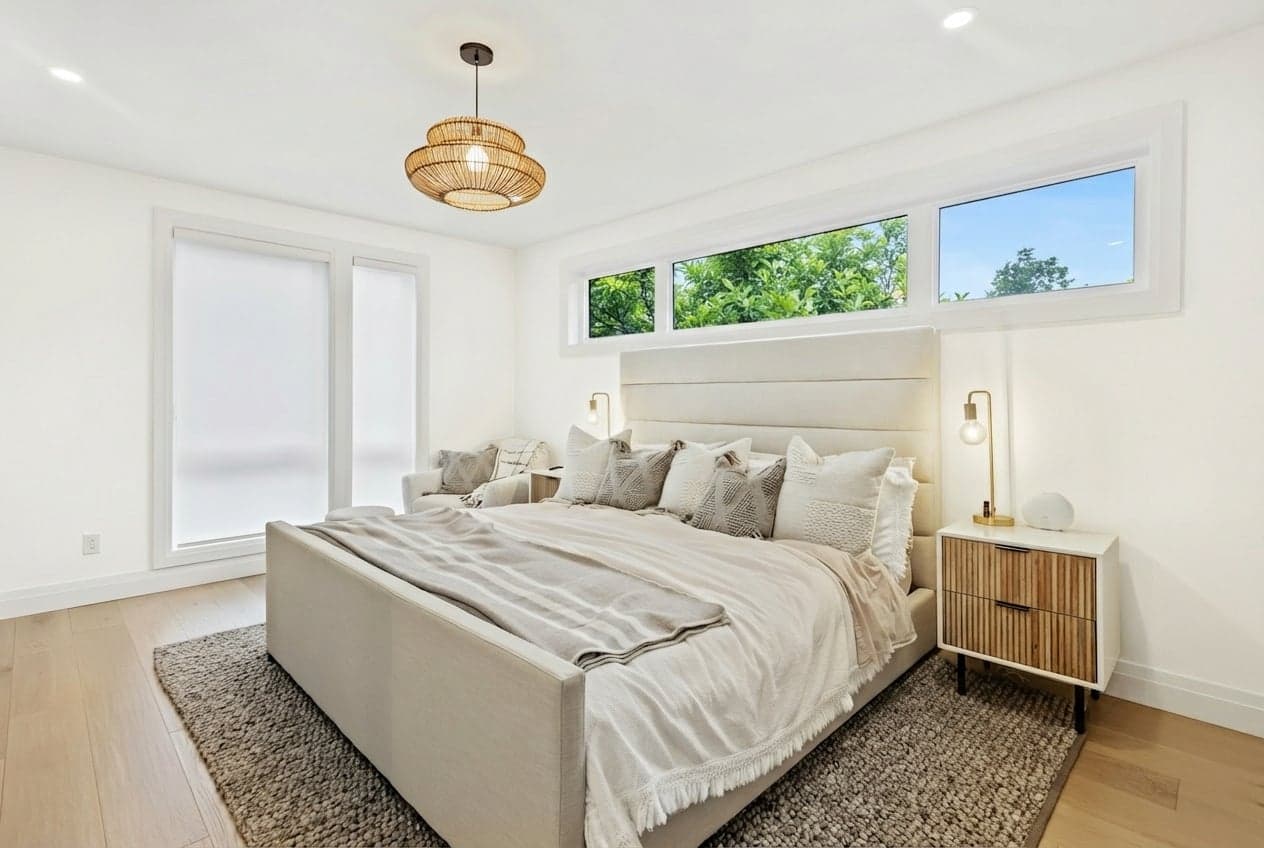Room with walls painted in Ultra White 7006-24 by Valspar