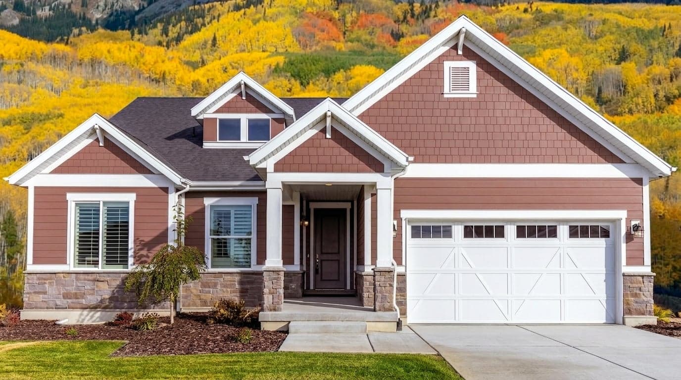 House with siding painted in Copper Mining DET455 by Dunn-Edwards
