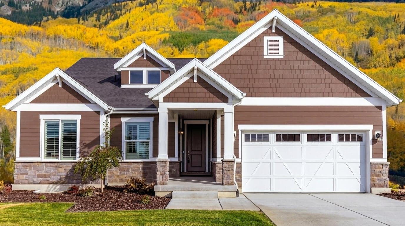 House with siding painted in Red Rooster DET459 by Dunn-Edwards