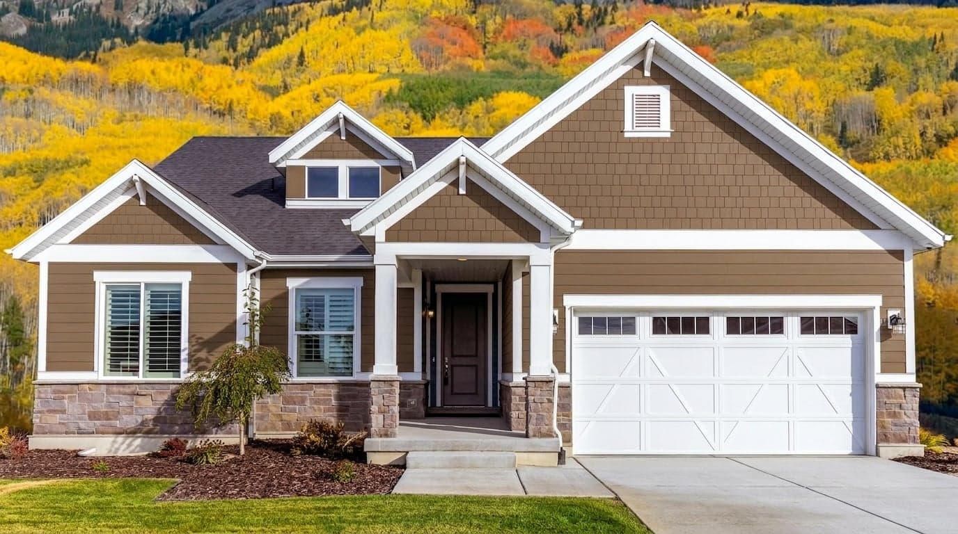 House with siding painted in Wild Horses DET683 by Dunn-Edwards