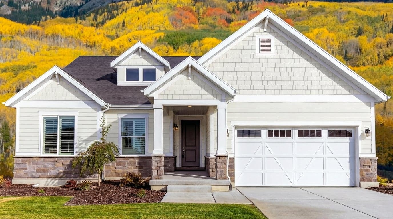 House with siding painted in New Ream V148 by Valspar