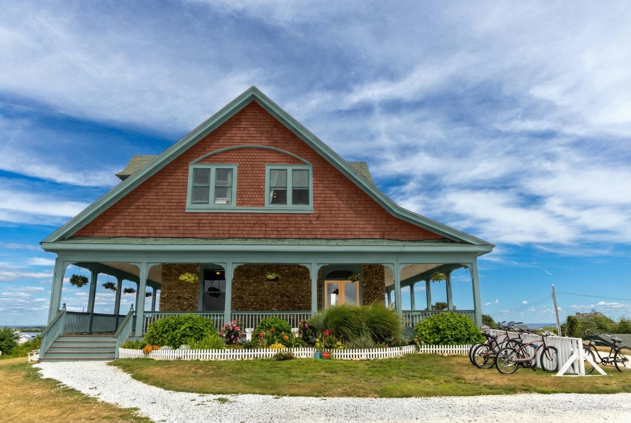 House with applied paint color