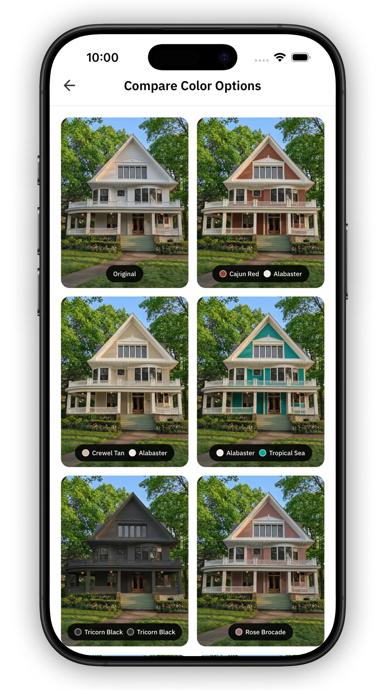 Housepaint AI - Compare color options side by side