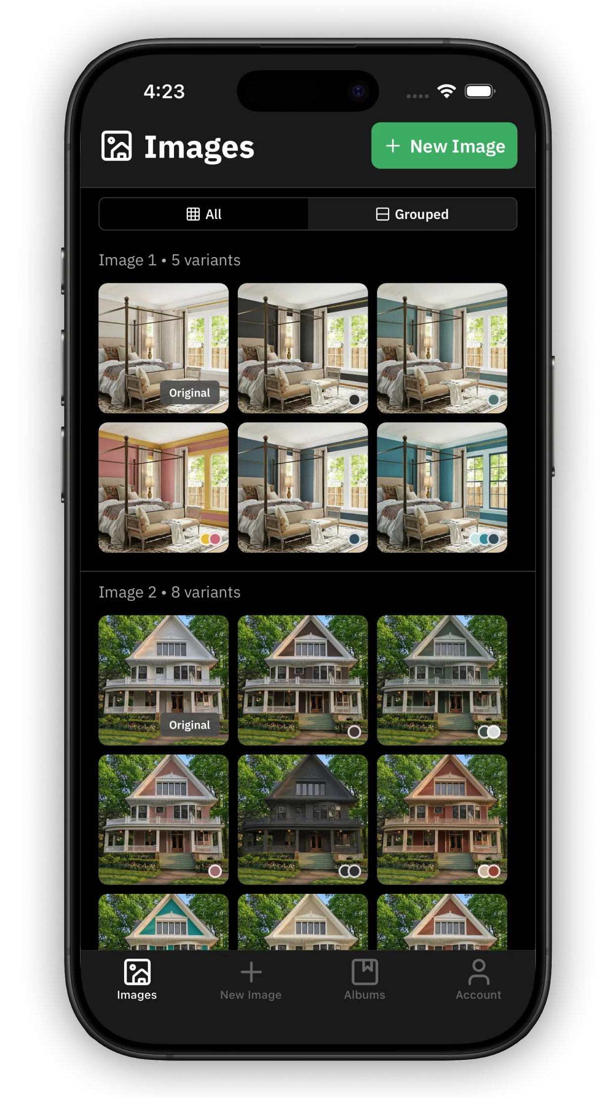 Housepaint AI - Your saved images