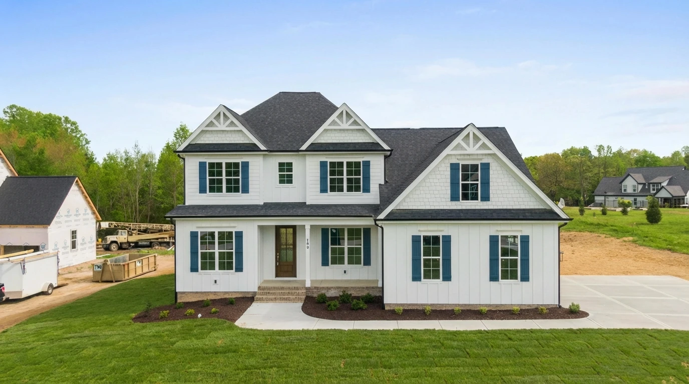 Shutters painted with Regatta (SW 6517)